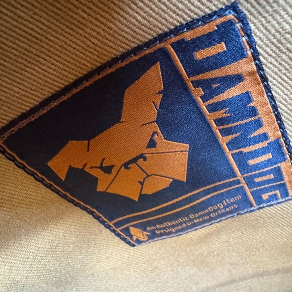 Damn Dogs Tote Shoulder Bag Charcoal Black Canvas Leather Trim Rugged Unisex - Picture 15 of 16